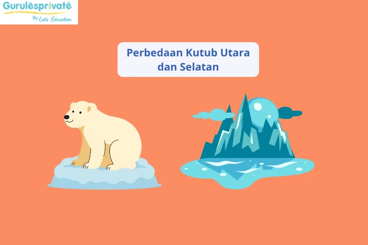 perbedaan kutub utara dan selatan